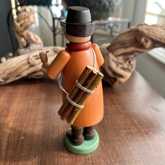 New Erzgebirge Incense Wooden Handmade German Figure smoker forest worker - Picture 4 of 9